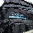 BURBERRY Nova Check Shoulder Bag Canvas Beige Silver Auth 126049-10