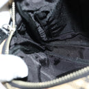 BURBERRY Nova Check Shoulder Bag Canvas Beige Silver Auth 126049-18