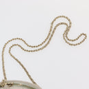 CHANEL Matelasse Chain Shoulder Bag Leather White Gold CC Auth 126060-14