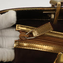 GUCCI GG Canvas Guccissima Hand Bag Leather Gold Tone 145993 Auth 126062-10