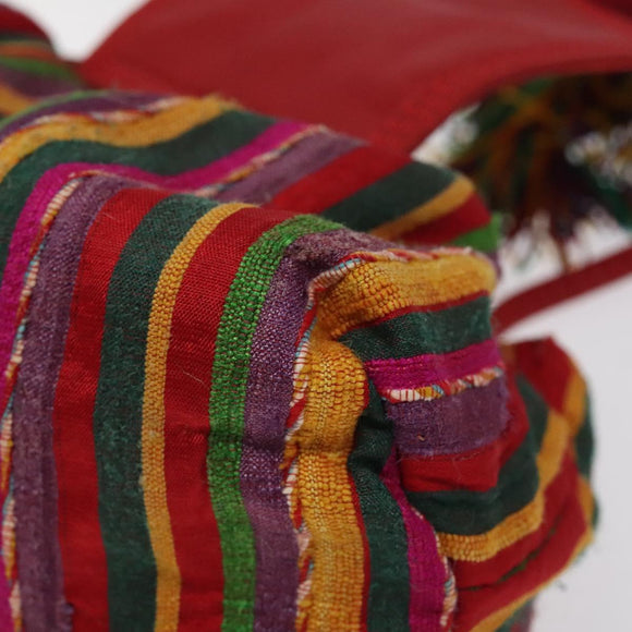 LOEWE Shoulder Bag Cotton Red Auth 126065