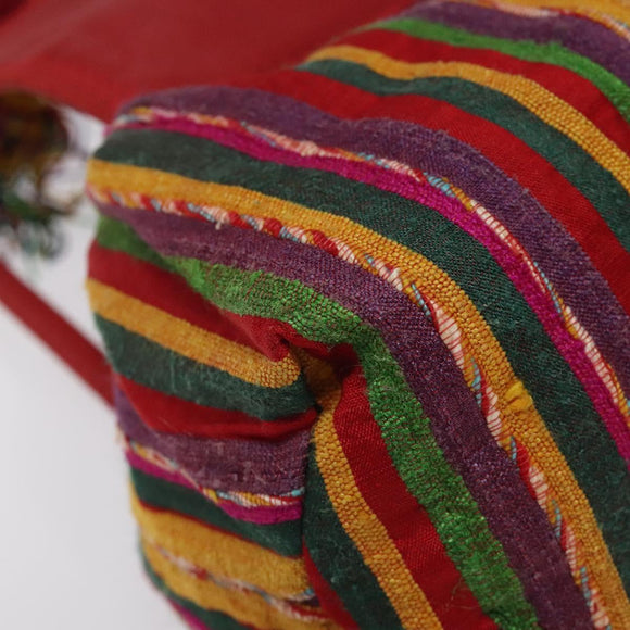 LOEWE Shoulder Bag Cotton Red Auth 126065