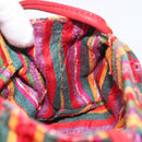 LOEWE Shoulder Bag Cotton Red Auth 126065-18