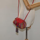 LOEWE Shoulder Bag Cotton Red Auth 126065-20