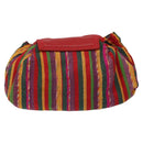 LOEWE Shoulder Bag Cotton Red Auth 126065-2