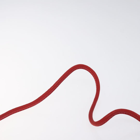 LOEWE Shoulder Bag Cotton Red Auth 126065