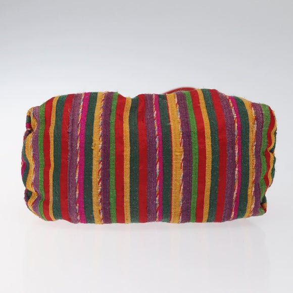 LOEWE Shoulder Bag Cotton Red Auth 126065