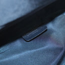 Christian Dior Trotter Canvas Saddle Pouch Navy Gold Auth 126069-17