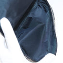 Christian Dior Trotter Canvas Saddle Pouch Navy Gold Auth 126069-11