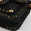 CHANEL Matelasse Chain Shoulder Bag Denim Navy Gold CC Auth 126072SM-11