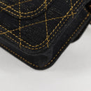 CHANEL Matelasse Chain Shoulder Bag Denim Navy Gold CC Auth 126072SM-13