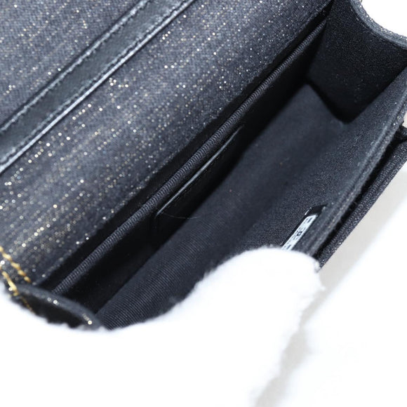 CHANEL Matelasse Chain Shoulder Bag Denim Navy Gold CC Auth 126072SM