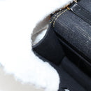 CHANEL Matelasse Chain Shoulder Bag Denim Navy Gold CC Auth 126072SM-19