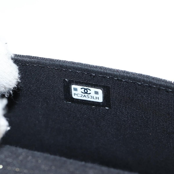 CHANEL Matelasse Chain Shoulder Bag Denim Navy Gold CC Auth 126072SM