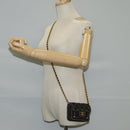 CHANEL Matelasse Chain Shoulder Bag Denim Navy Gold CC Auth 126072SM-21