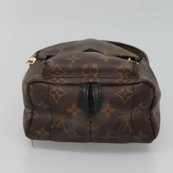 LOUIS VUITTON Monogram Palm Springs MINI Rucksack M44873 LV Auth 126073