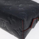 LOUIS VUITTON Empreinte Pochette Cosmetic PM Pouch Navy M69413 LV Auth 126078-15