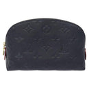 LOUIS VUITTON Empreinte Pochette Cosmetic PM Pouch Navy M69413 LV Auth 126078-13