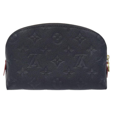 LOUIS VUITTON Empreinte Pochette Cosmetic PM Pouch Navy M69413 LV Auth 126078 - 0