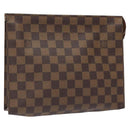 LOUIS VUITTON Damier Ebene Poche Toilette 26 Pouch N47543 LV Auth 126085-1