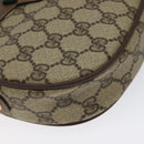 GUCCI GG Supreme Web Sherry Line Shoulder Bag PVC Beige 007 754 6112 Auth 126091-15