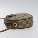 GUCCI GG Supreme Web Sherry Line Shoulder Bag PVC Beige 007 754 6112 Auth 126091-4
