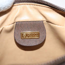 GUCCI GG Supreme Web Sherry Line Shoulder Bag PVC Beige Gold Auth 126092-19