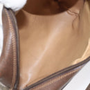 GUCCI GG Supreme Web Sherry Line Shoulder Bag PVC Beige Gold Auth 126092-10