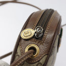 GUCCI GG Supreme Web Sherry Line Shoulder Bag PVC Beige 007 754 6112 Auth 126094-10