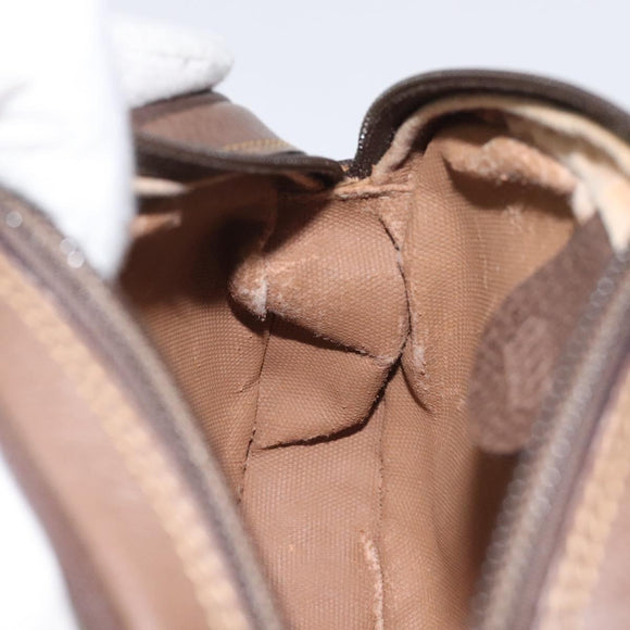 GUCCI GG Supreme Web Sherry Line Shoulder Bag PVC Beige 007 754 6112 Auth 126094