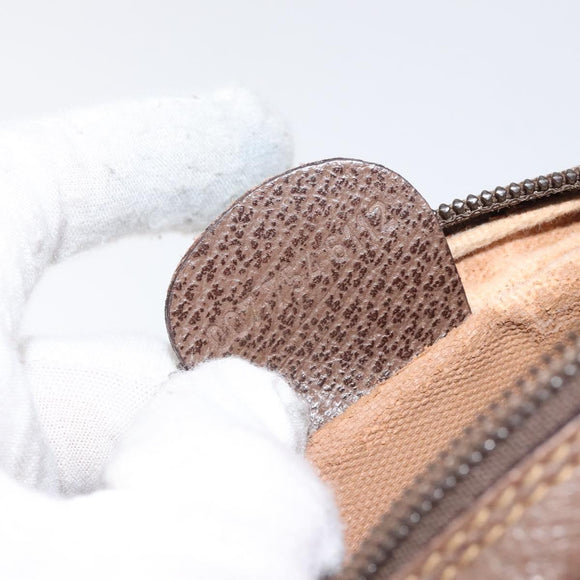 GUCCI GG Supreme Web Sherry Line Shoulder Bag PVC Beige 007 754 6112 Auth 126094