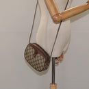 GUCCI GG Supreme Web Sherry Line Shoulder Bag PVC Beige 007 754 6112 Auth 126094-21