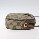 GUCCI GG Supreme Web Sherry Line Shoulder Bag PVC Beige 007 754 6112 Auth 126094-3
