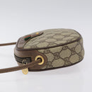 GUCCI GG Supreme Web Sherry Line Shoulder Bag PVC Beige 007 754 6112 Auth 126094-4