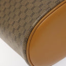 GUCCI Micro GG Supreme Shoulder Bag PVC Beige Gold Auth 126100-15