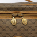 GUCCI Micro GG Supreme Shoulder Bag PVC Beige Gold Auth 126100-9