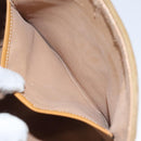 GUCCI Micro GG Supreme Shoulder Bag PVC Beige Gold Auth 126100-22