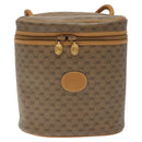 GUCCI Micro GG Supreme Shoulder Bag PVC Beige Gold Auth 126100-13