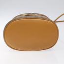 GUCCI Micro GG Supreme Shoulder Bag PVC Beige Gold Auth 126100-5