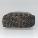 FENDI Zucchino Canvas Tote Bag Navy Silver Auth 126110-5