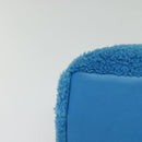 FENDI Hand Bag Mouton 2way Blue Silver Auth 126111-10