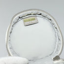 CHANEL Sports Choco Bar Shoulder Bag Nylon White Silver CC Auth 126116-9