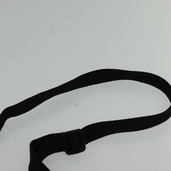 CHANEL Sports Choco Bar Shoulder Bag Nylon White Silver CC Auth 126116