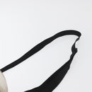 CHANEL Sports Choco Bar Schoudertas Nylon Wit Zilverkleurige CC Auth 126116A-11