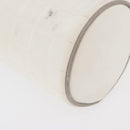 CHANEL Sports Choco Bar Schoudertas Nylon Wit Zilverkleurige CC Auth 126116A-13