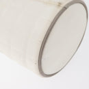 CHANEL Sports Choco Bar Schoudertas Nylon Wit Zilverkleurige CC Auth 126116A-15
