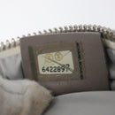CHANEL Sports Choco Bar Schoudertas Nylon Wit Zilverkleurige CC Auth 126116A-23