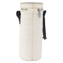 CHANEL Sports Choco Bar Schoudertas Nylon Wit Zilverkleurige CC Auth 126116A-3