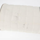 CHANEL Sports Choco Bar Schoudertas Nylon Wit Zilverkleurige CC Auth 126116A-5