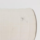 CHANEL Sports Choco Bar Schoudertas Nylon Wit Zilverkleurige CC Auth 126116A-7